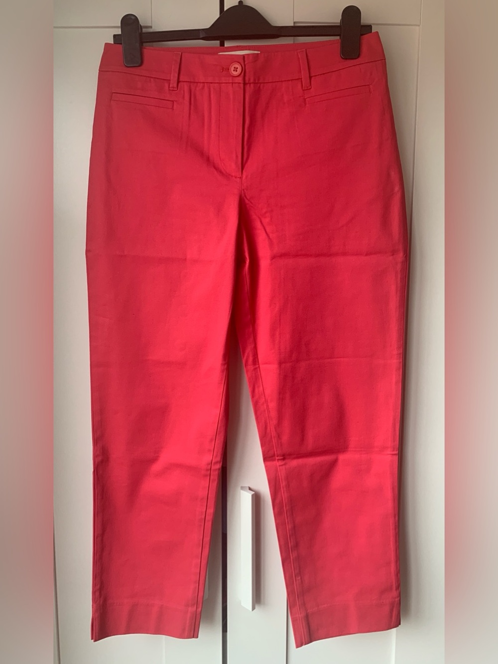 NWOT Talbots Bright Coral Straight-Leg Pants